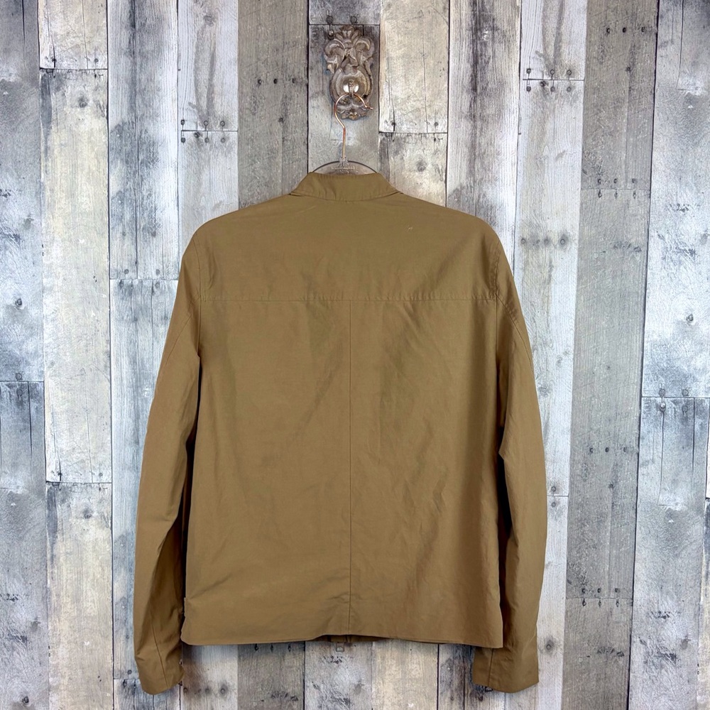 AllSaints Atik Cotton Blend Jacket in Sand Size Small. - Picture 3 of 14